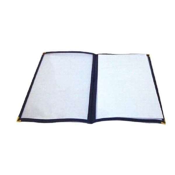 Winco Winco Double Fold Black Menu Cover, PK25 PMCD-9K